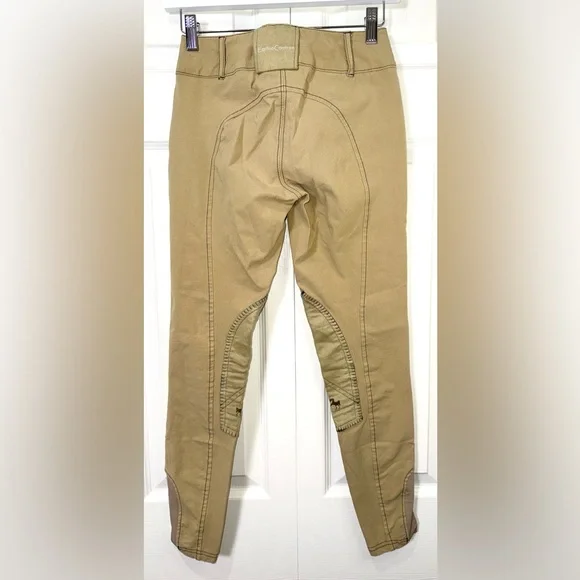 Equine Couture Tan Equestrian Riding Pants. Size 24 sporty Natalia - Picture 2 of 11